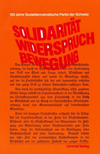 Solidarität, Widerspruch, Bewegung
